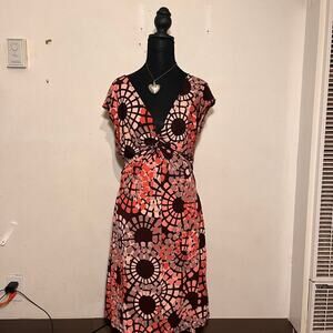 90s orange brown midi boho vibe